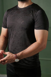 Textured T-Shirt - Black